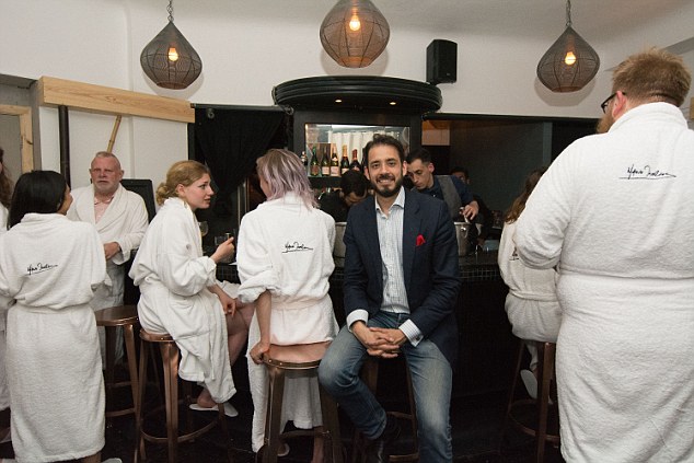 The Bunyadi: London's first naked restaurant opens. Journalists Emily Hodgkin and James Dunn try out the new cuisines. Photo shows Seb Lyall, Founder of Lollipop. 10.06.16 Photographer Sam Pearce / www.square-image.co.uk