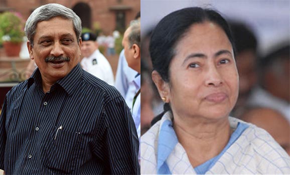 manohar parrikar- mamata banarjee