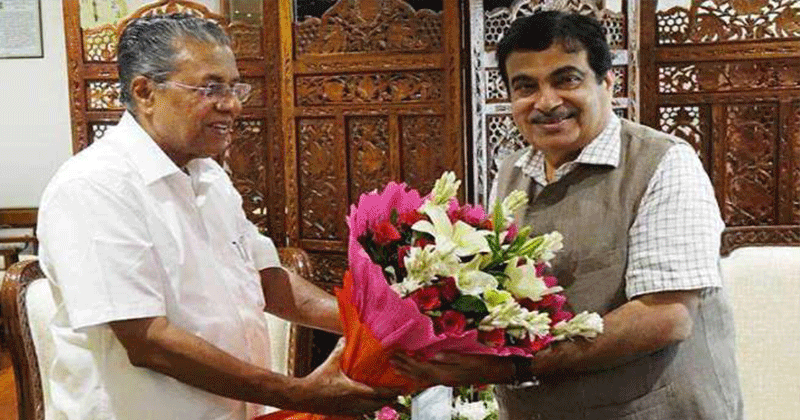 pinarayi-meets-nithin gadkari