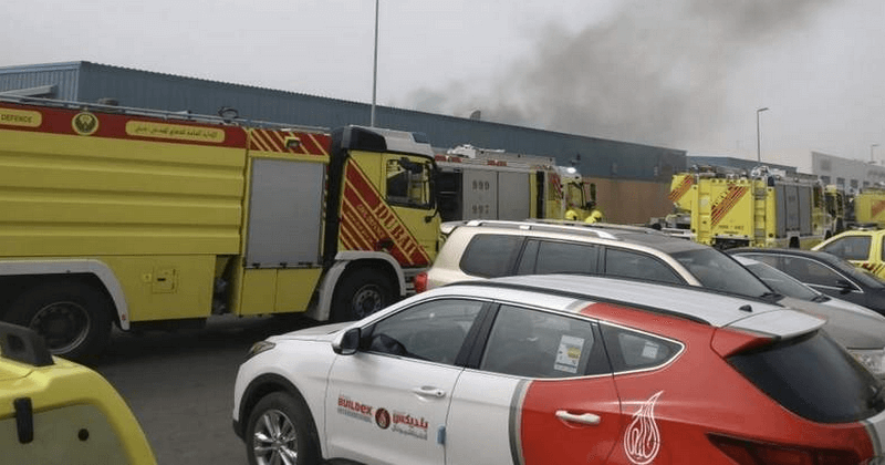 DUBAI ALQUOZ FIRE ACCIDENT