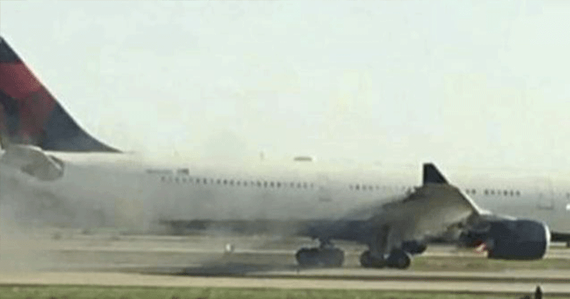 plane makes emergency landing over smoke issue