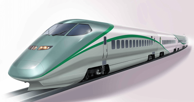 bullet train connecting four cities