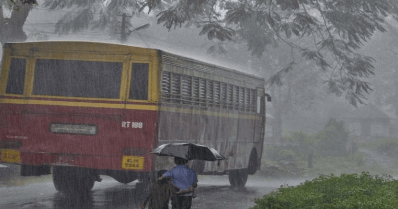 heavy rain and strong wind