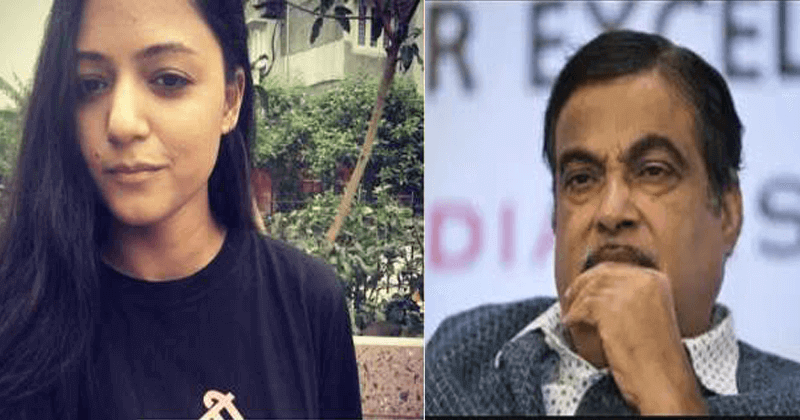 Shehla Rashid tweet gadkari reply