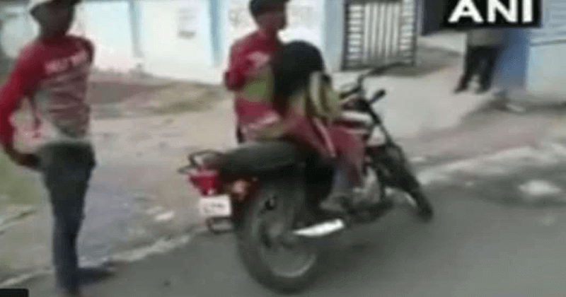 Denied ambulance, Son forced to carry his mother's dead body on motorcycle