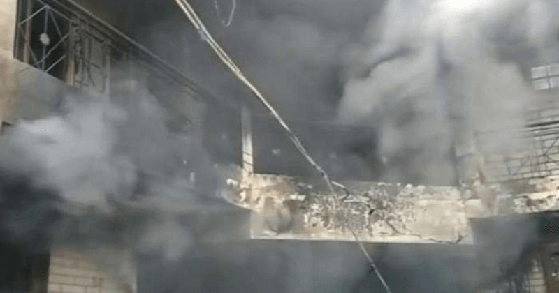 BUILDING ON FIRE, FIVE DEATH