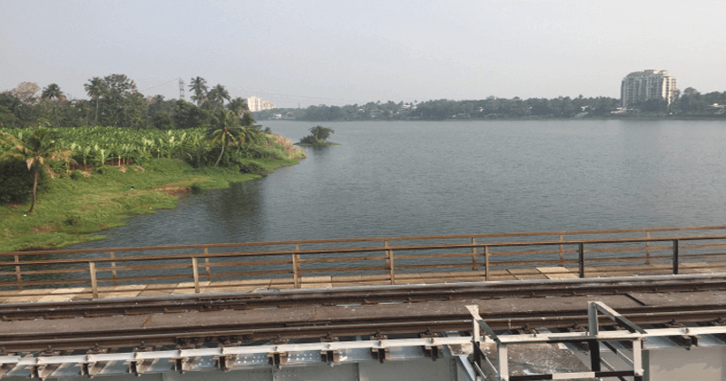 Girl who fell into Periyar river from a moving train rescued.