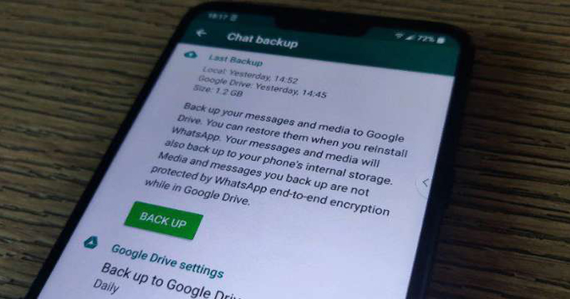 Now Save Your WhatsApp Chats on Google Drive Without Losing Space