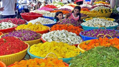 Flowers from Tamil nadu for Malayalis onam