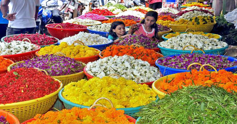 Flowers from Tamil nadu for Malayalis onam