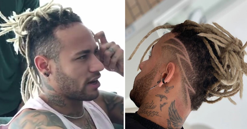 neymar new hair style