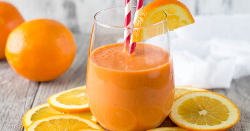 orange milk shake