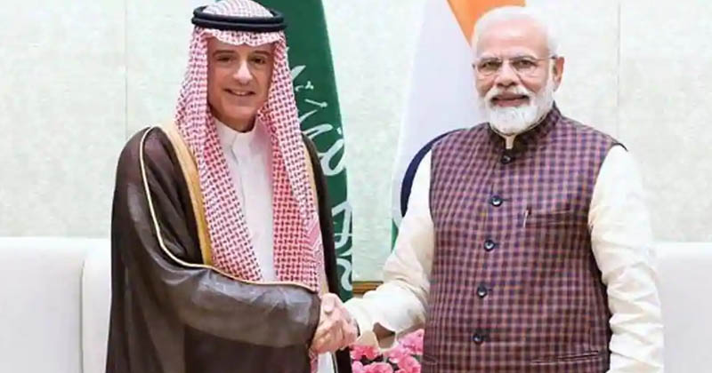 saudi foreign minister meeting with modi